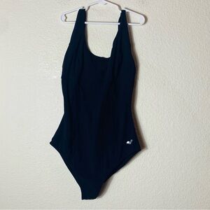 Arena Claudia U Back Black One Piece Shapewear‎ Swimsuit Size 34